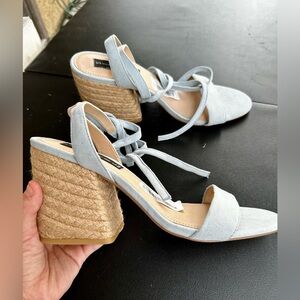 Steve Madden suede open toe sandals